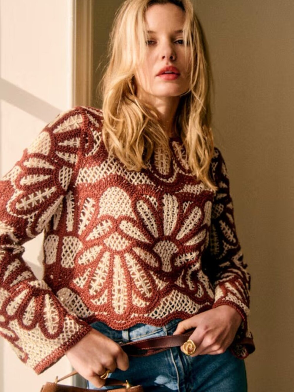 Sezane Olie Blouse XS - Picture 2 of 5